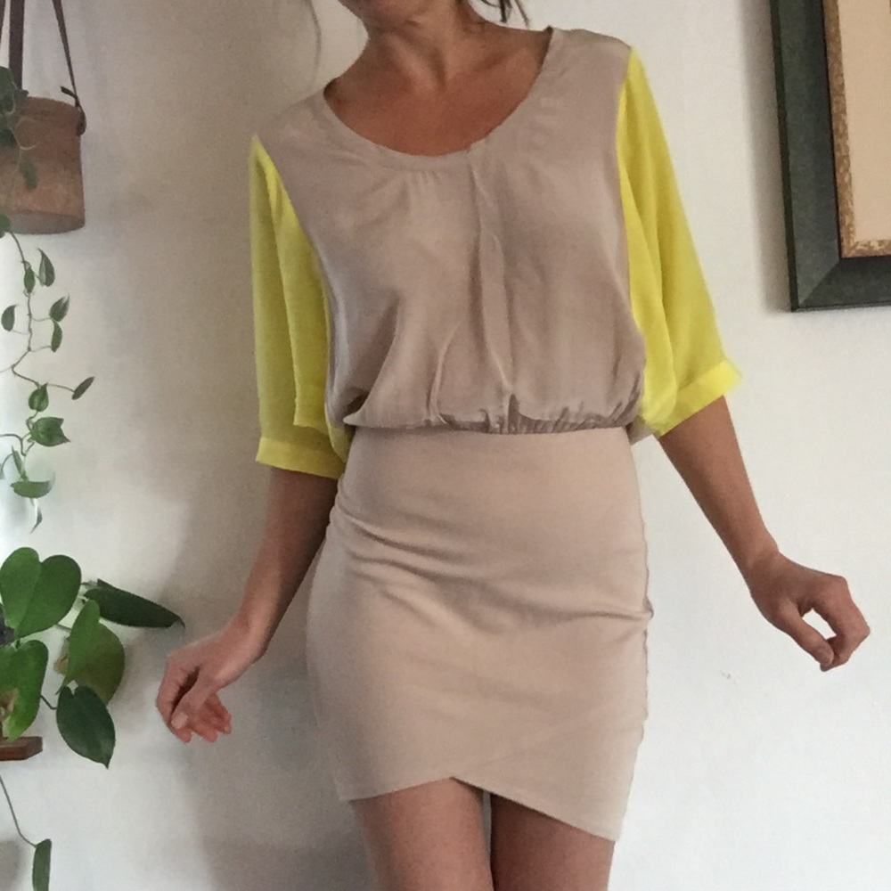 Mason blouson mini dress